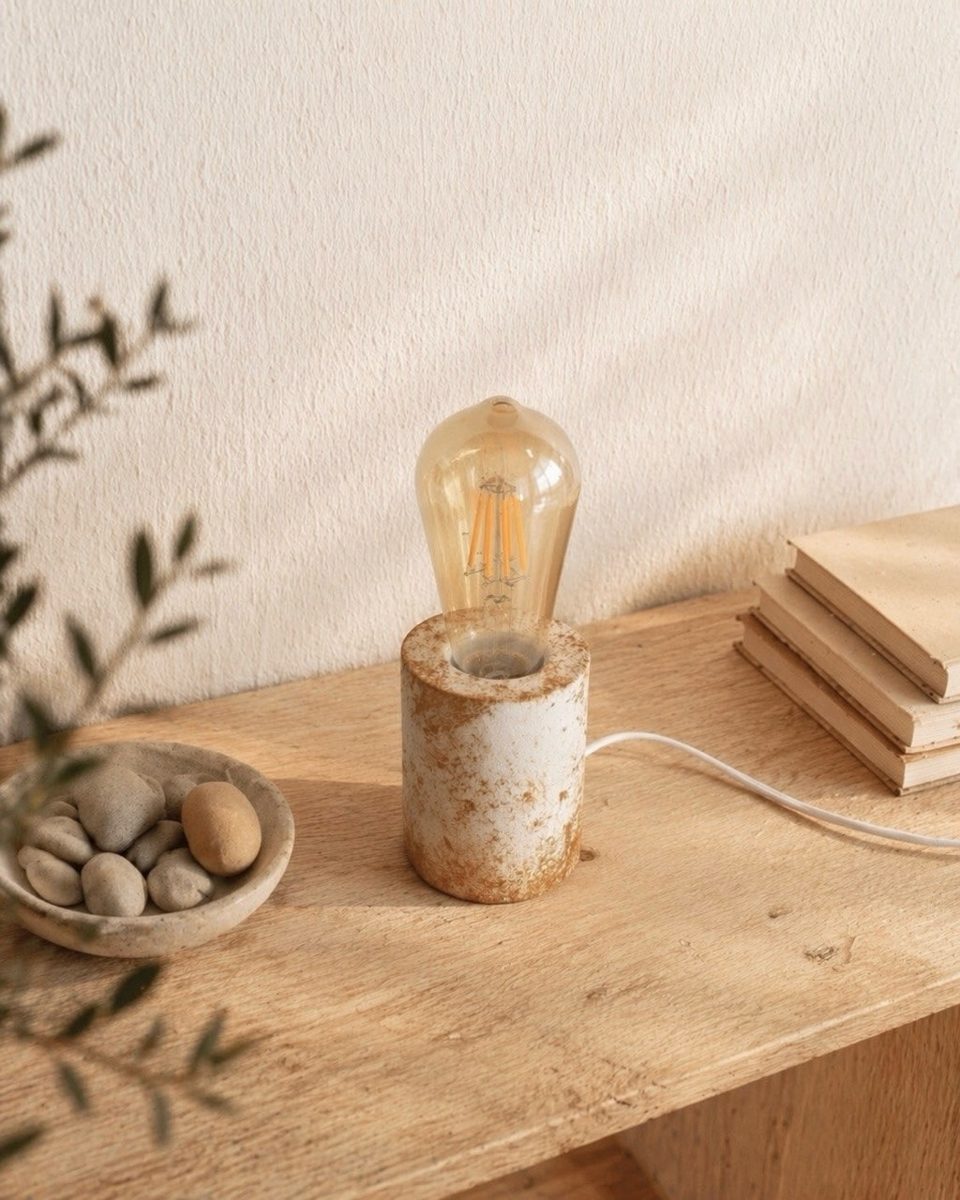 Cement Table Lamp