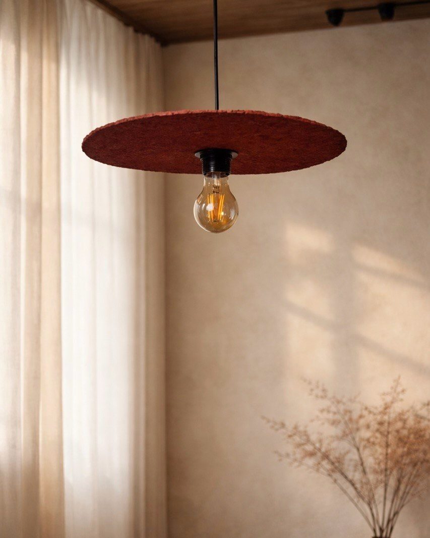 Disc-Shaped Pendant Lamp