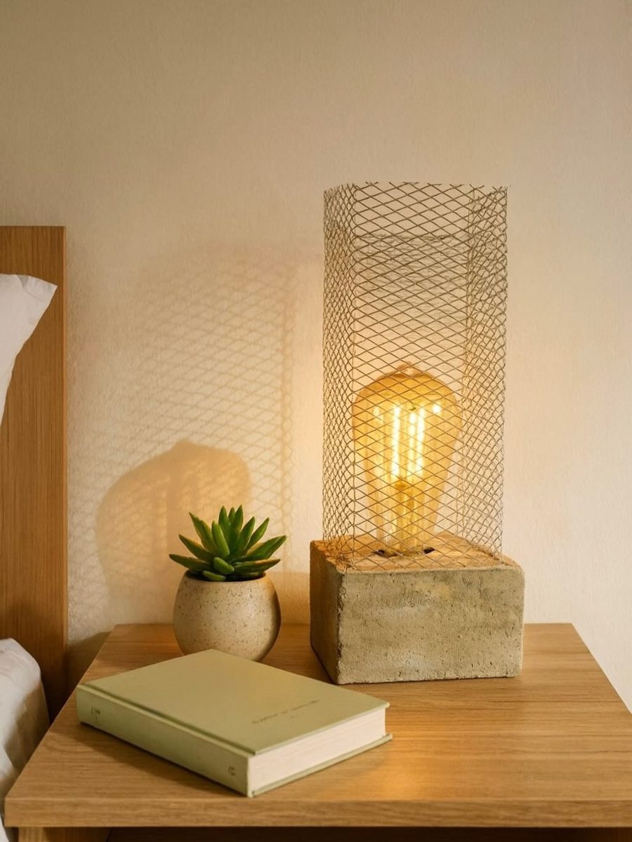 Cement Lantern Lamp