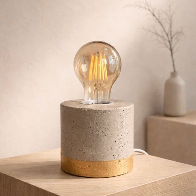 Cement Table Lamp